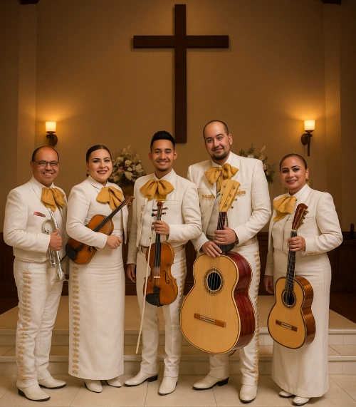 Mariachis en ceremonia de boda